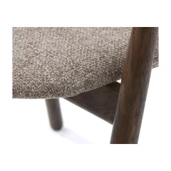 LykkeHome Eetkamerstoelen|Relo Eetkamerstoel donkerbruin / latte