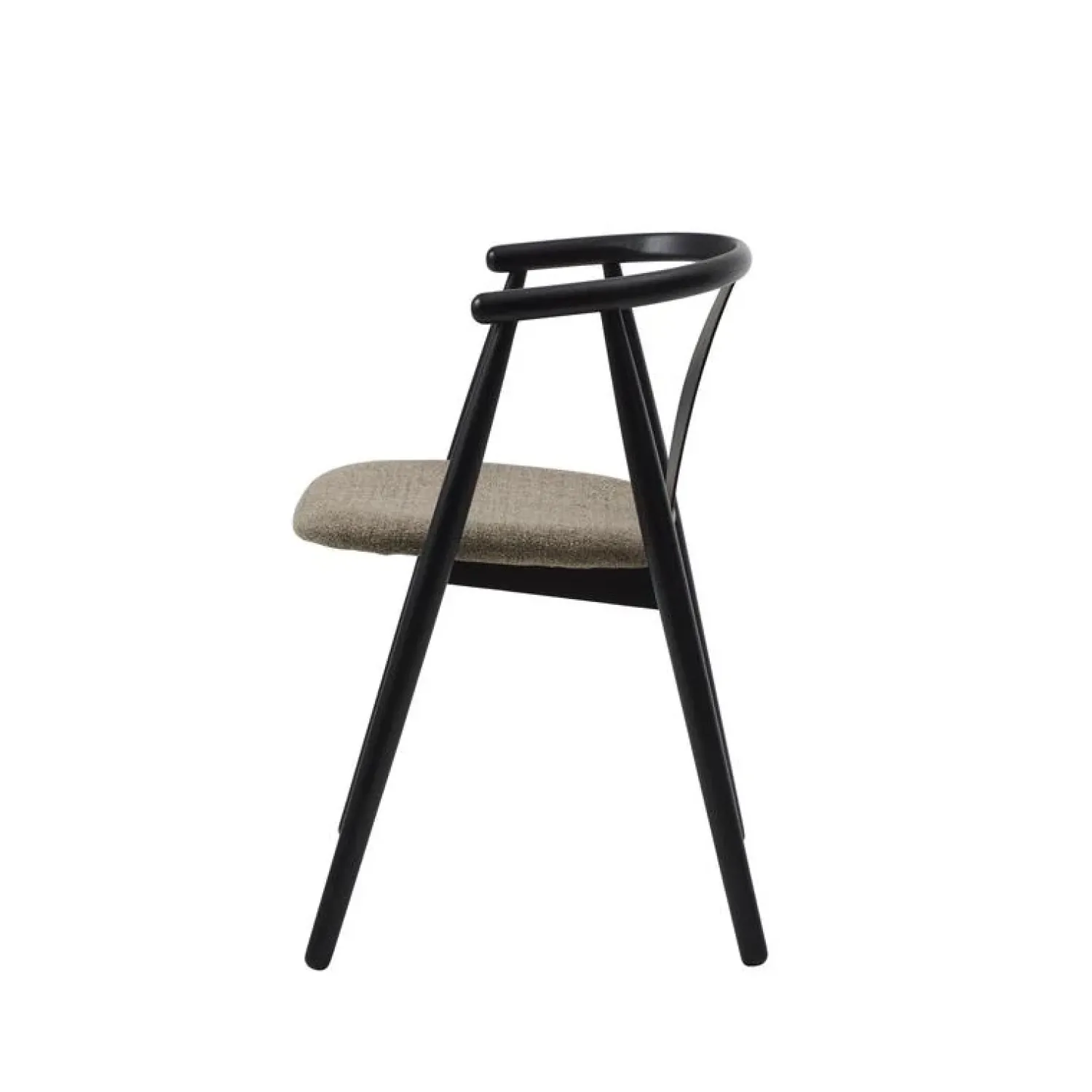 LykkeHome Eetkamerstoelen|Relo Eetkamerstoel zwart / latte