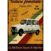 Cavetown Metalen Borden|Renault 4 - metalen bord