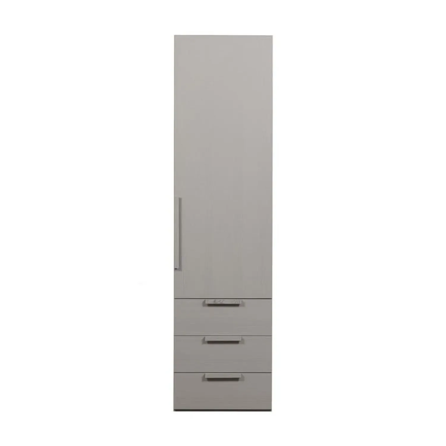WOOOD Industriele Kasten|Kledingkasten|Rens 1-Deurs Kledingkast Pebble Grey 55cm