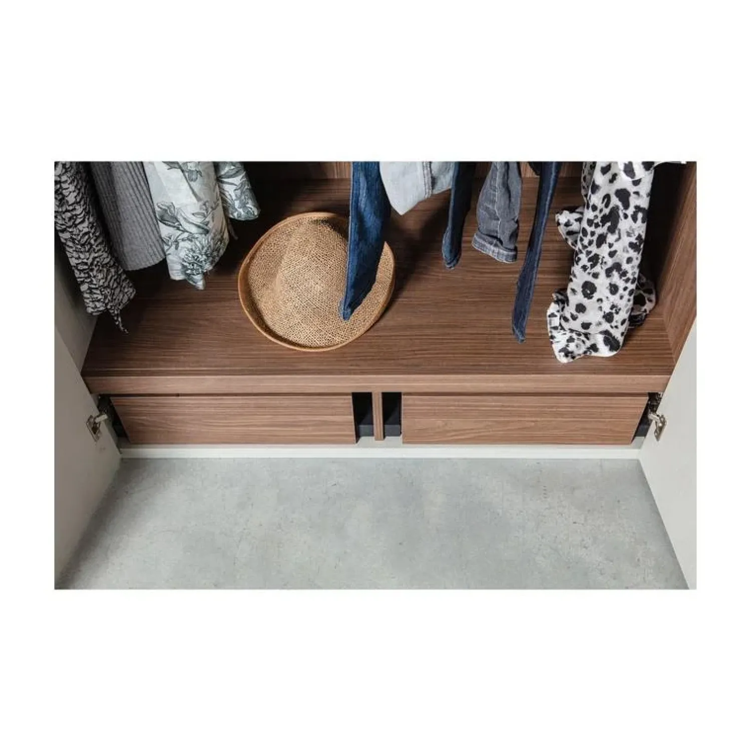 WOOOD Industriele Kasten|Kledingkasten|Rens 3-Deurs Kledingkast Pebble Grey 165cm