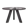 WOOOD Eettafels|Rhonda Eettafel rond Eiken Blacknight 129cm