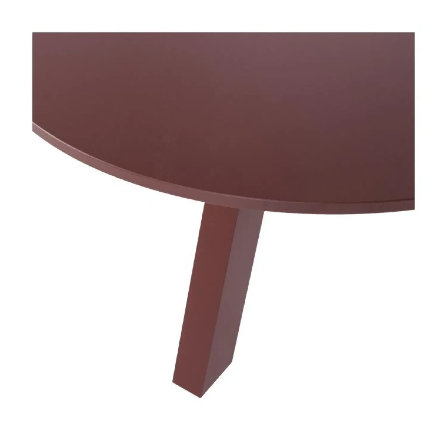 WOOOD Eettafels|Rhonda Eettafel Rond Eiken Bordeauxrood 129cm