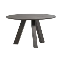 WOOOD Eettafels|Rhonda Eettafel Rond Eiken Middenbruin 129cm