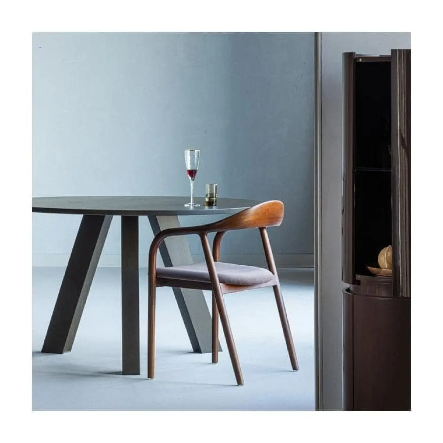 WOOOD Eettafels|Rhonda Eettafel Rond Eiken Middenbruin 129cm