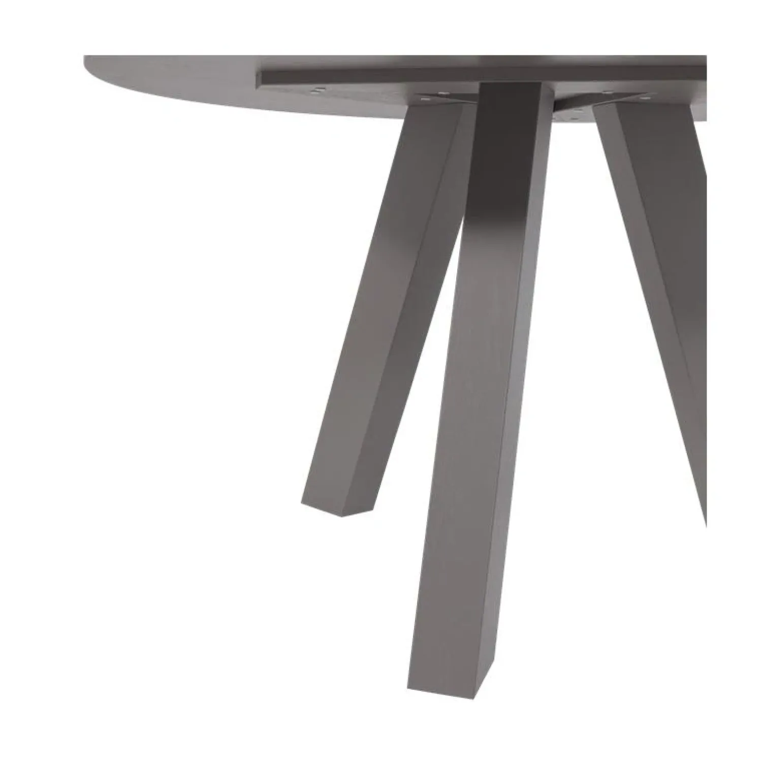 WOOOD Eettafels|Rhonda Eettafel Rond Eiken Warmgrijs 129cm