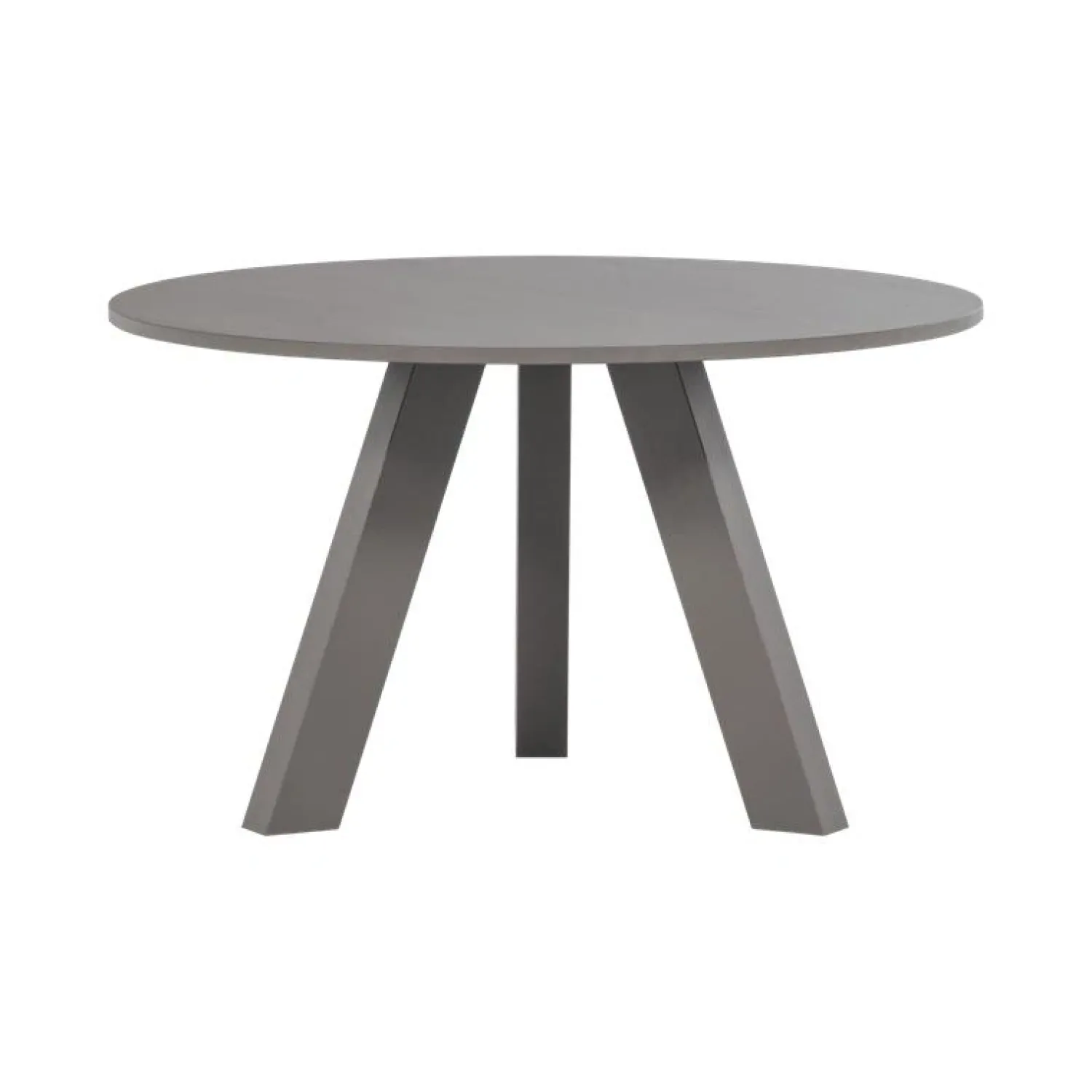WOOOD Eettafels|Rhonda Eettafel Rond Eiken Warmgrijs 129cm