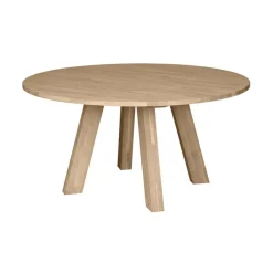 WOOOD Eettafels|Rhonda XL Eettafel rond Eiken Naturel 150cm