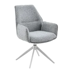Furndea Eetkamerstoelen|Rico Eetkamerstoel Grijs met armleuning