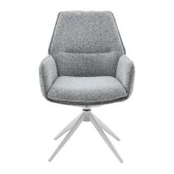 Furndea Eetkamerstoelen|Rico Eetkamerstoel Grijs met armleuning