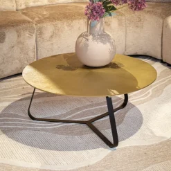 Furndea Salontafels|Riley salontafel aluminium ijzer 80cm (retourdeal)