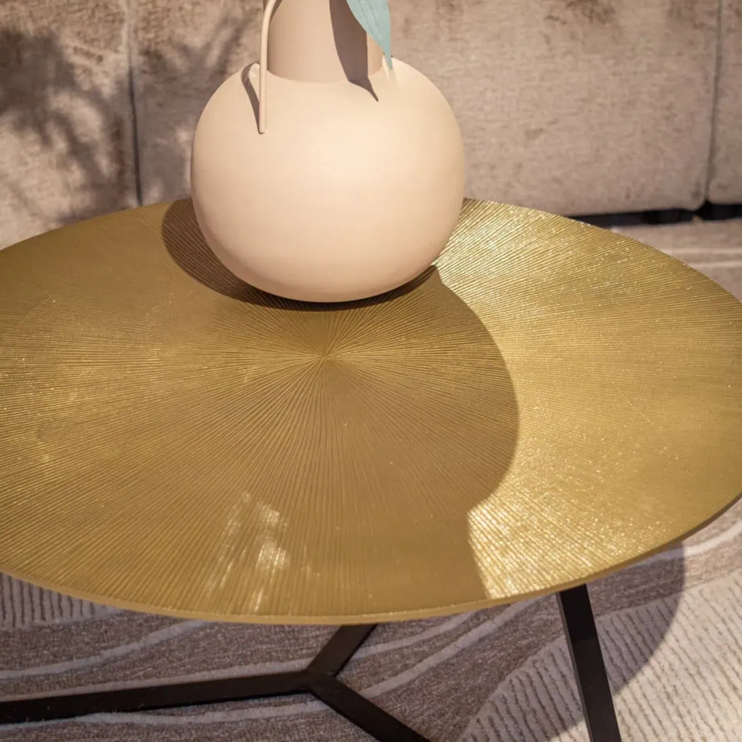 Furndea Salontafels|Riley salontafel aluminium ijzer 80cm (retourdeal)
