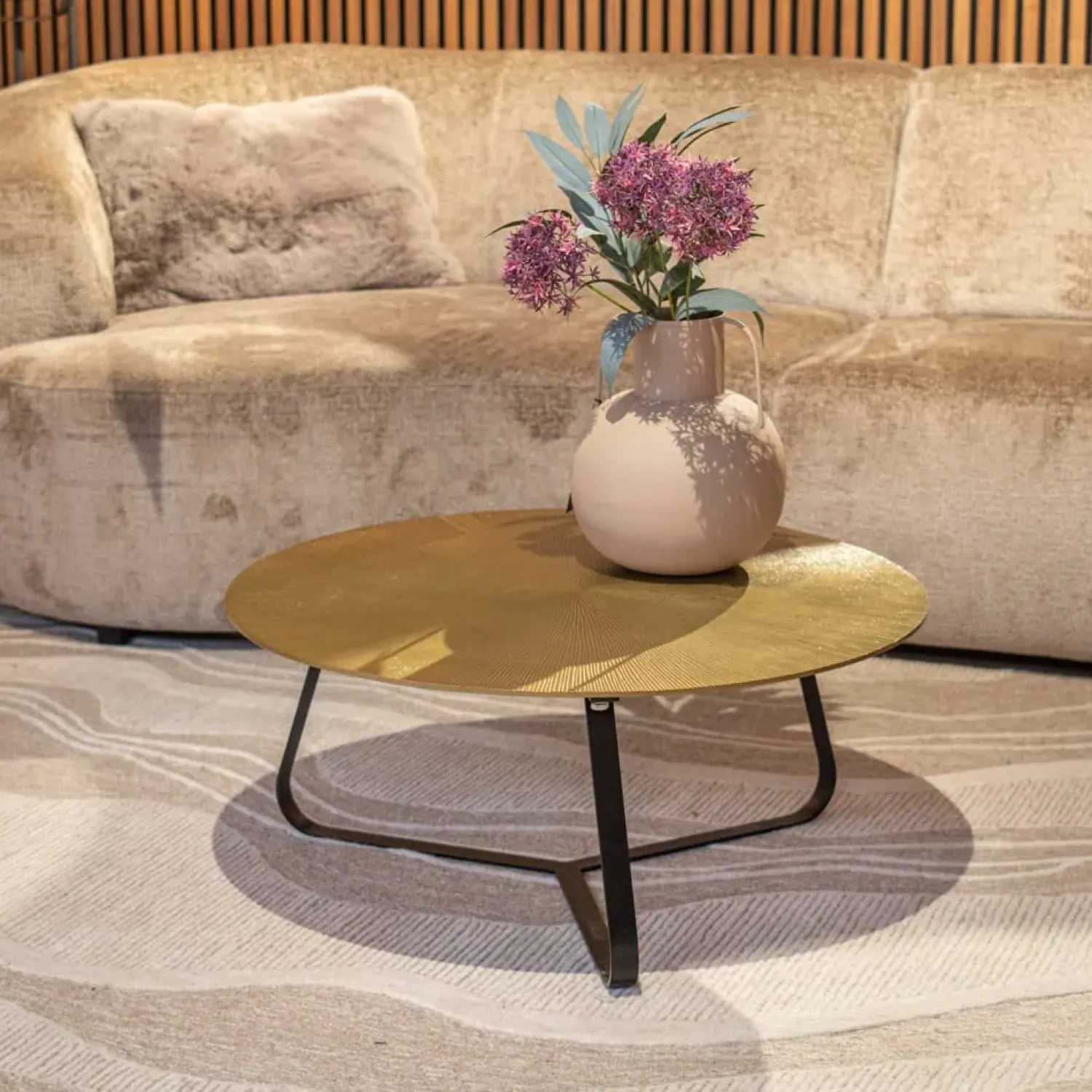Furndea Salontafels|Riley salontafel aluminium ijzer 80cm (retourdeal)