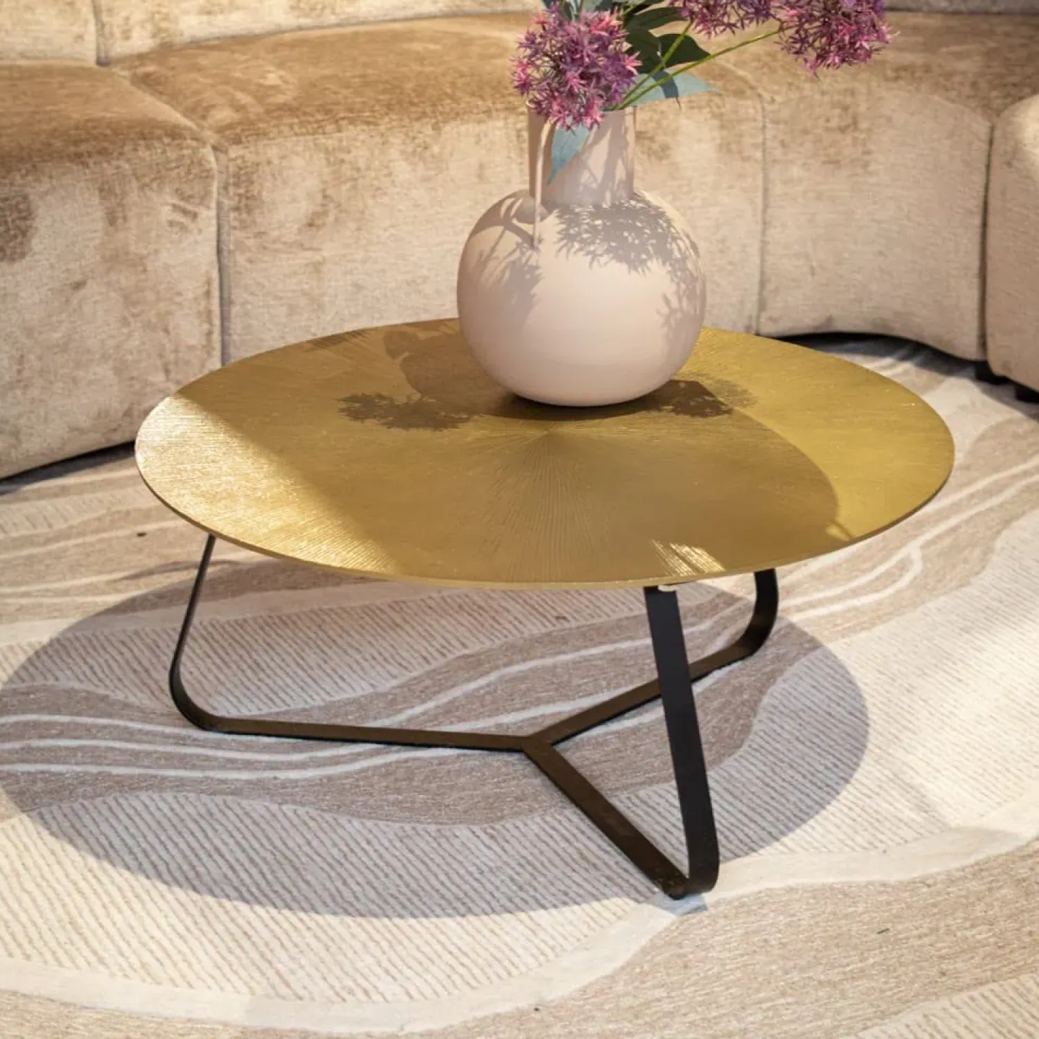 Furndea Salontafels|Riley salontafelset van 3 aluminium/ metaal (Retourdeal)