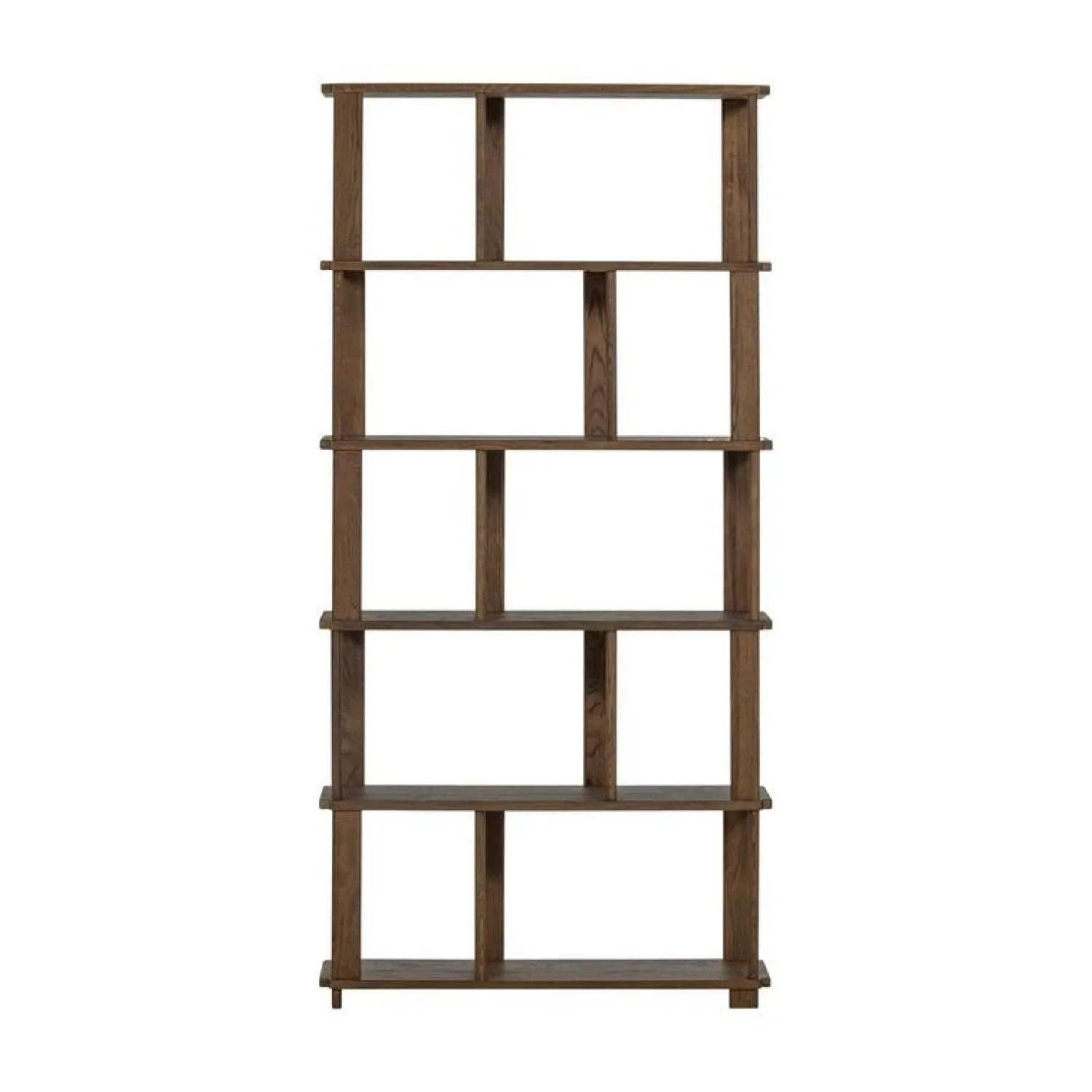 WOOOD Boekenkasten|Industriele Kasten|Riss Boekenkast Eikenhout Naturel 90cm