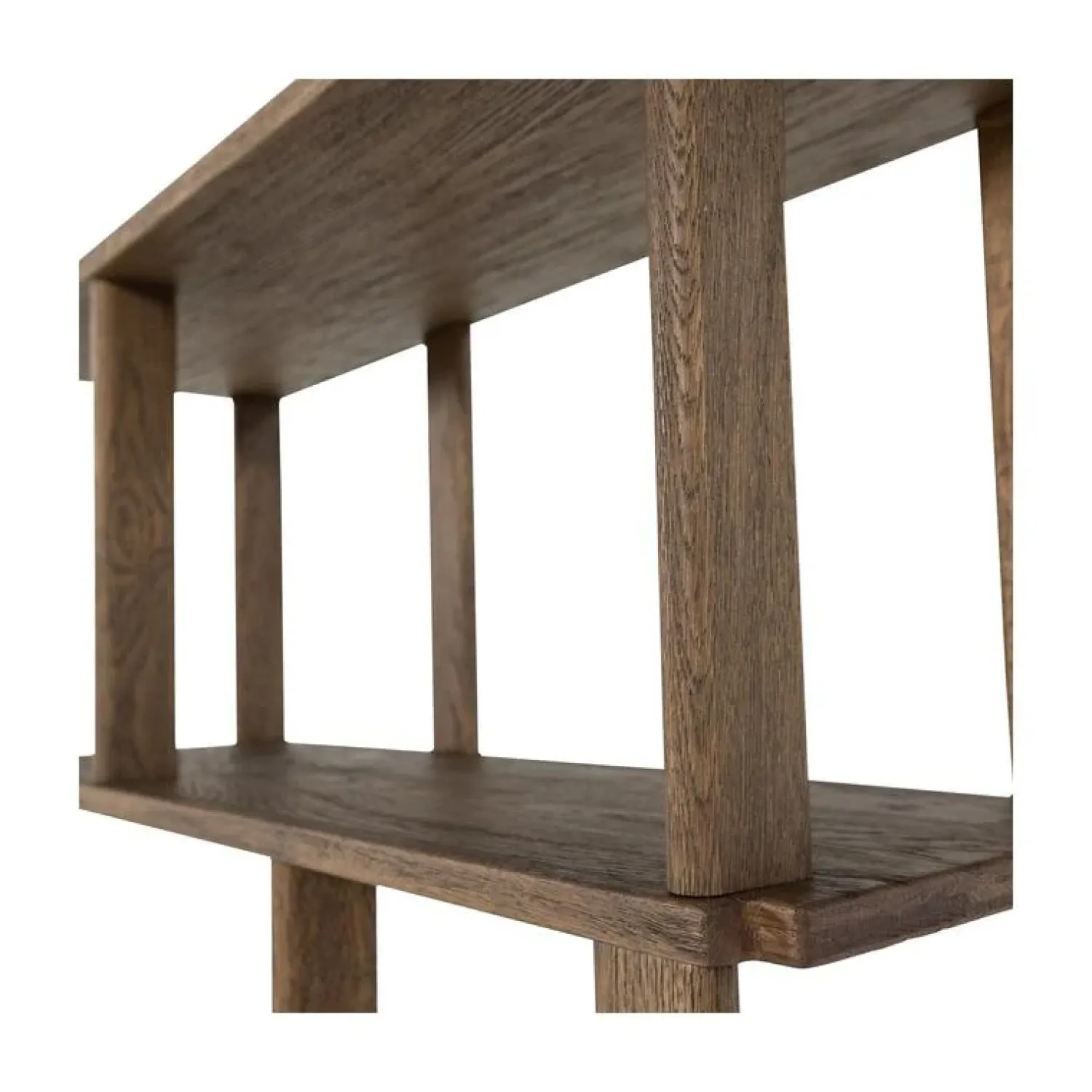 WOOOD Boekenkasten|Industriele Kasten|Riss Boekenkast Eikenhout Naturel 90cm