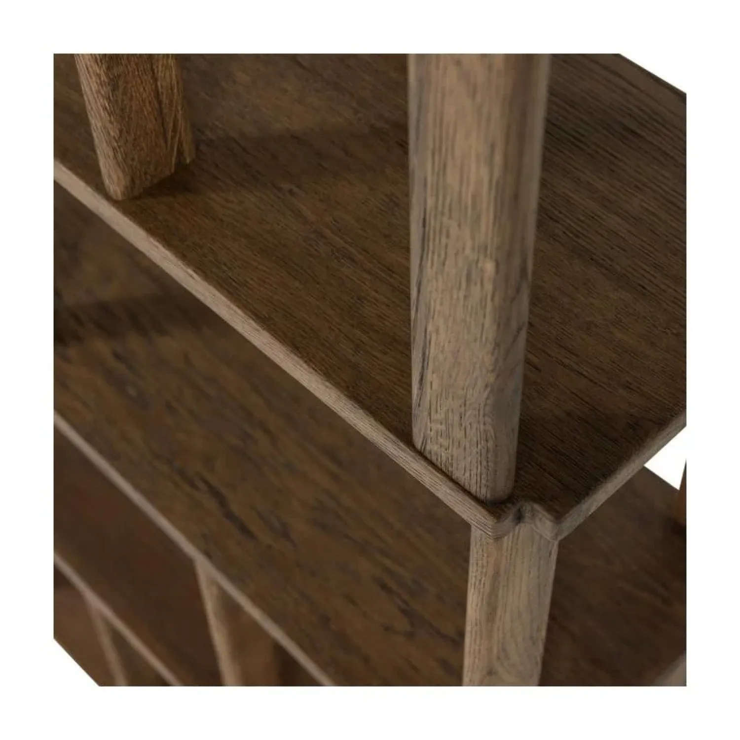 WOOOD Boekenkasten|Industriele Kasten|Riss Boekenkast Eikenhout Naturel 90cm