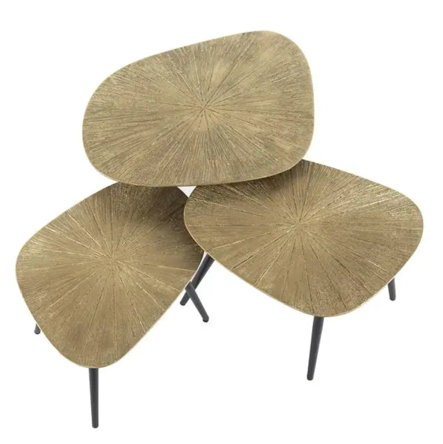 Kalfort Salontafels|Rivo Salontafel set van 3 Vierhoek Brons