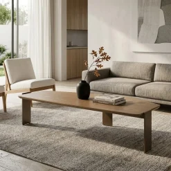 Eleonora Salontafels|Robert Salontafel Bruin hout 150cm