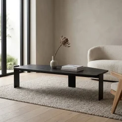 Eleonora Salontafels|Robert Salontafel Zwart hout 150cm