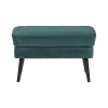 WOOOD Hockers|Rocco Hocker Velvet Groenblauw 77cm