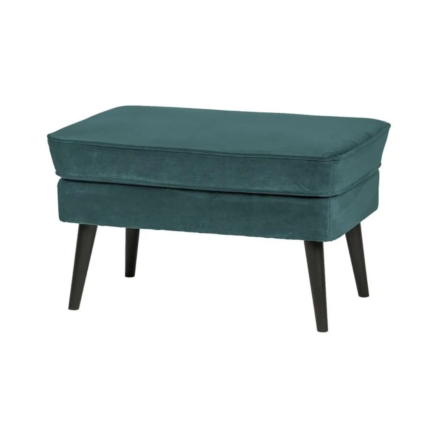 WOOOD Hockers|Rocco Hocker Velvet Groenblauw 77cm