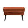 WOOOD Hockers|Rocco Hocker Velvet Roest 77cm