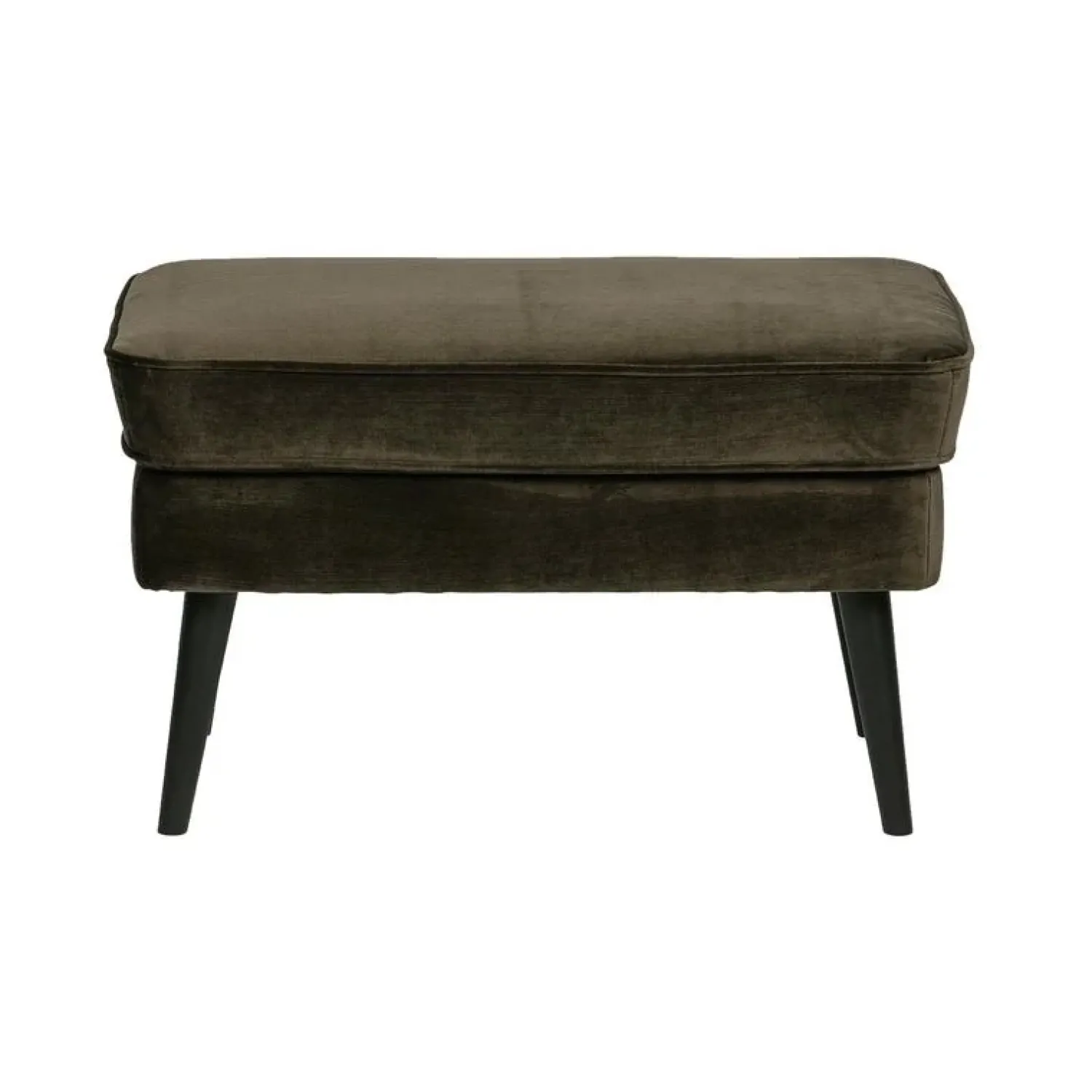 WOOOD Hockers|Rocco Hocker Velvet Warmgroen 77cm