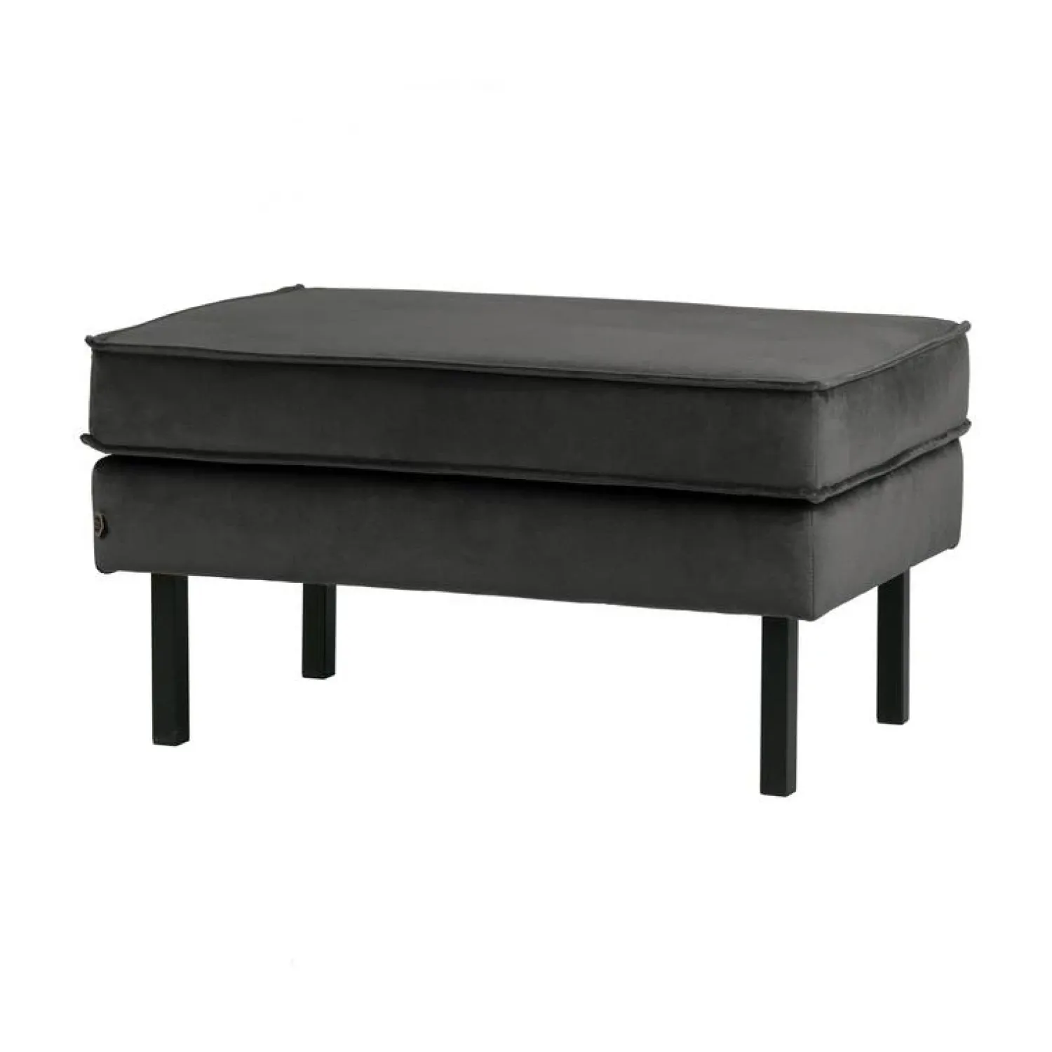 WOOOD Hockers|Rodeo Hocker Velvet Antraciet 84cm