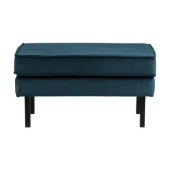 WOOOD Hockers|Rodeo Hocker Velvet Blauw 84cm