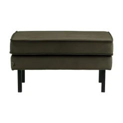WOOOD Hockers|Rodeo Hocker Velvet Donkergroen 84cm