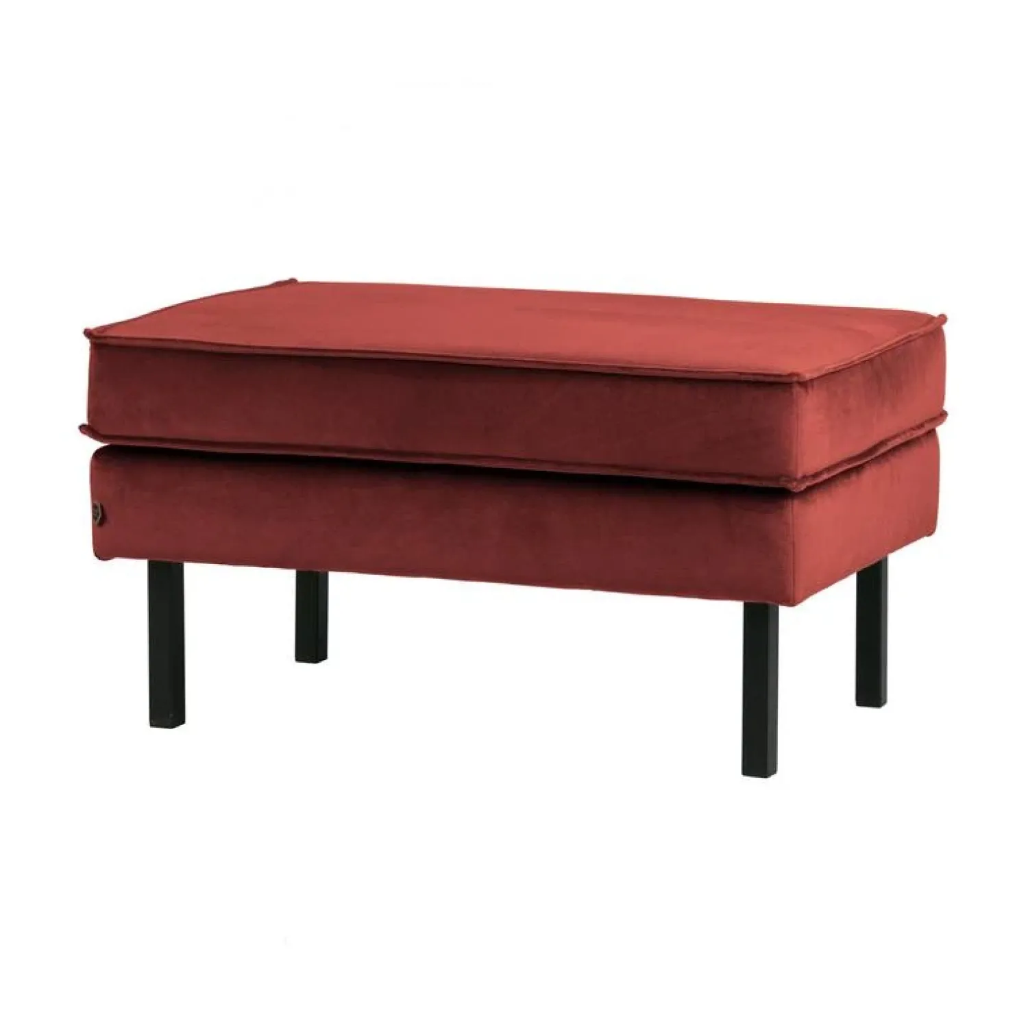 WOOOD Hockers|Rodeo Hocker Velvet Kastanjebruin 84cm