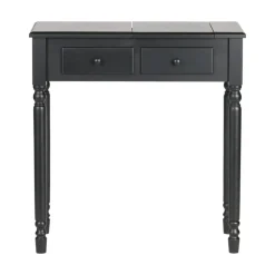WOOOD Sidetables|Romy Sidetable Hout Zwart 75cm