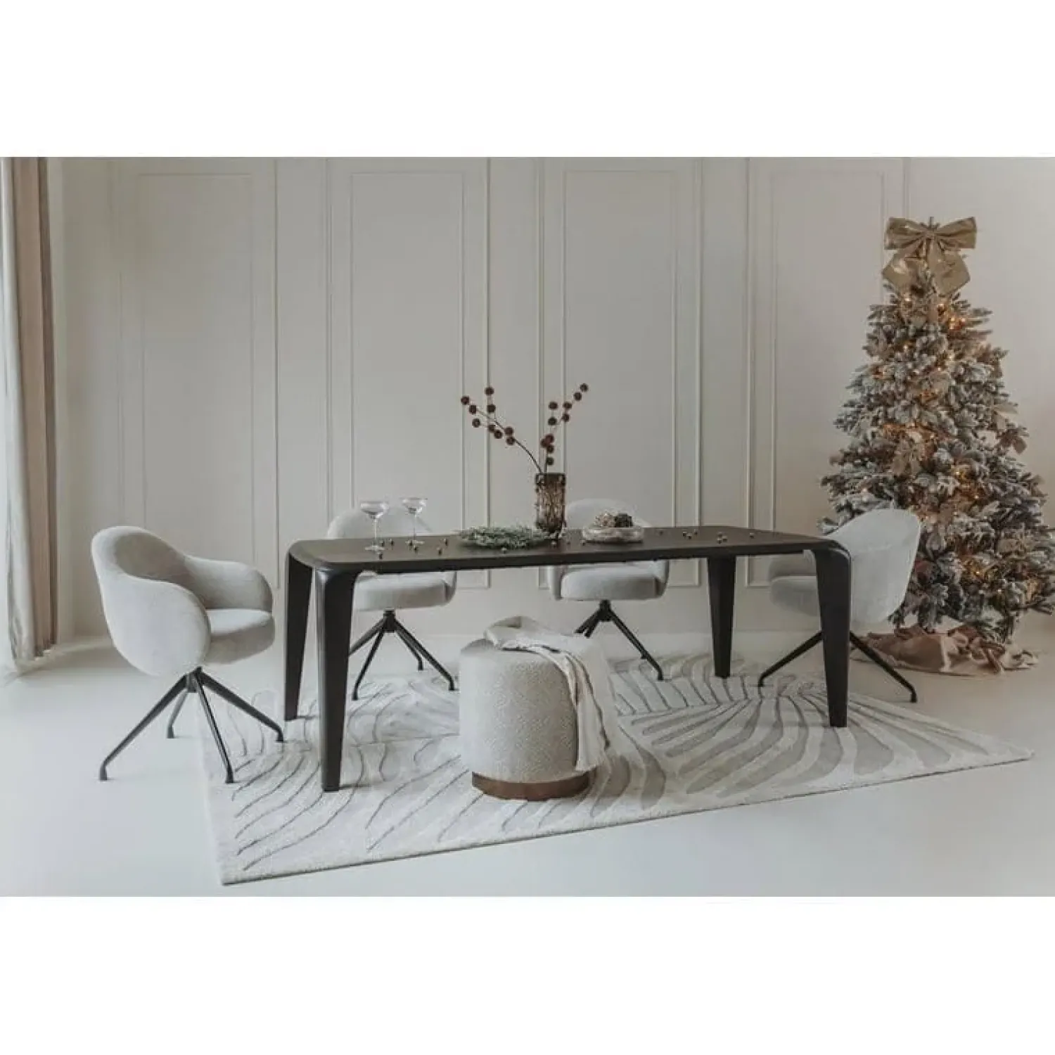 Tower living Eettafels|Ronta Eettafel bruin mangohout 220cm