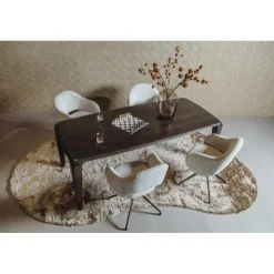 Tower living Eettafels|Ronta Eettafel bruin mangohout 240cm