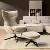 Furndea Fauteuils|Roos Fauteuil met Hocker Taupe