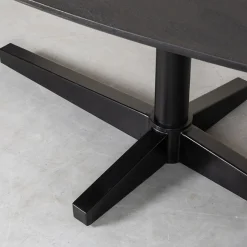 Label51 Eettafels|Rosie Eetkamertafel organisch Zwart 180 cm