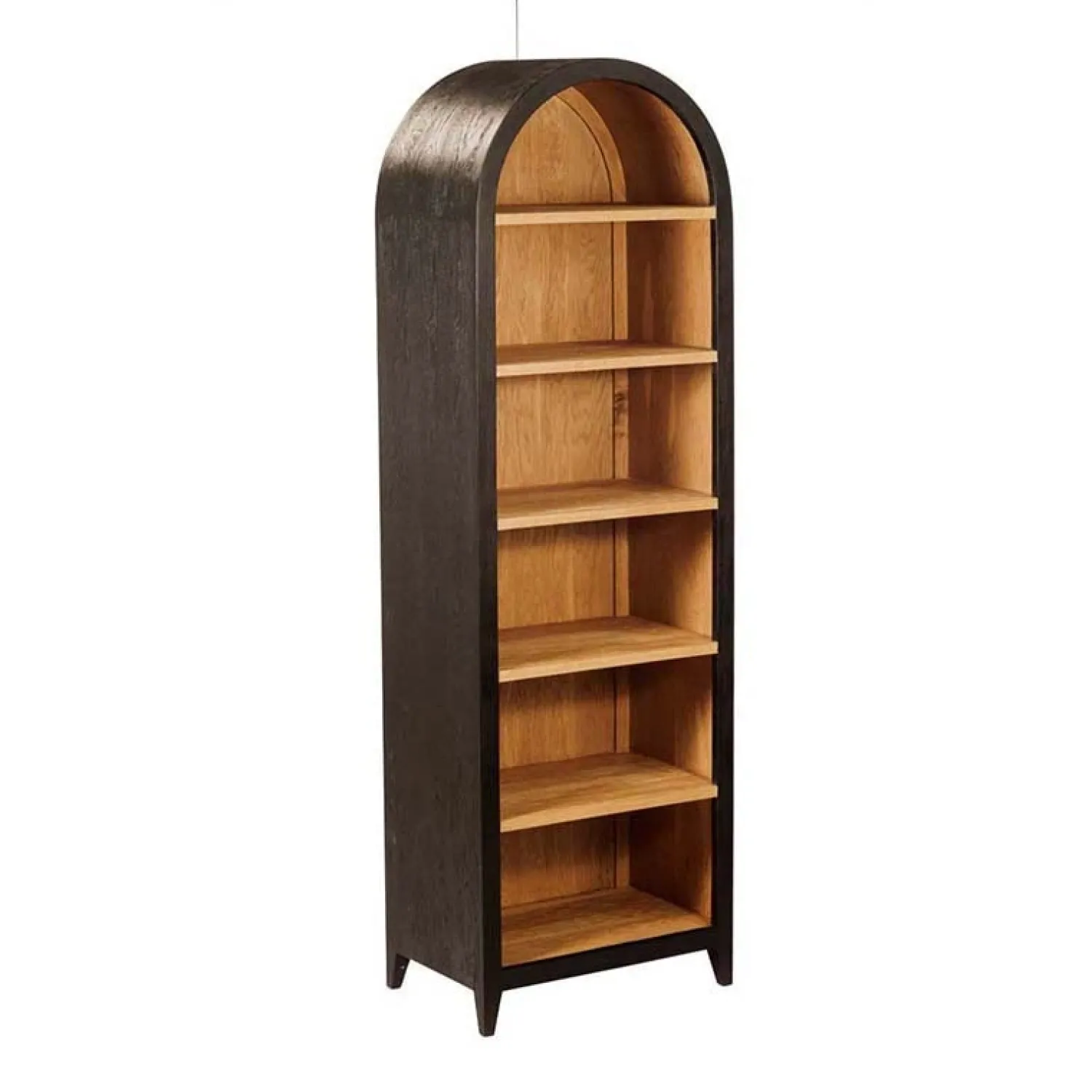 Tower living Wandkasten|Boekenkasten|Rotondi boekenkast 6 planken zwart 70cm