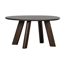 WOOOD Eettafels|Roundly Eettafel organisch Mangohout Walnoot 160cm