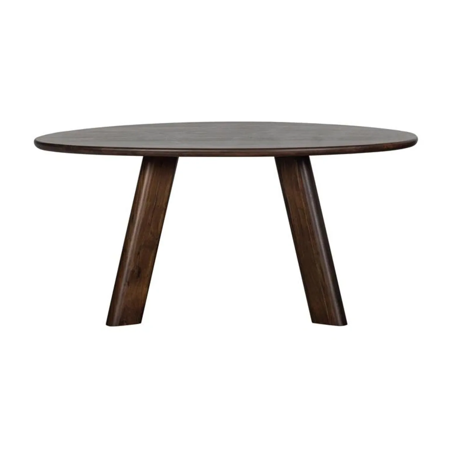 WOOOD Eettafels|Roundly Eettafel organisch Mangohout Walnoot 160cm