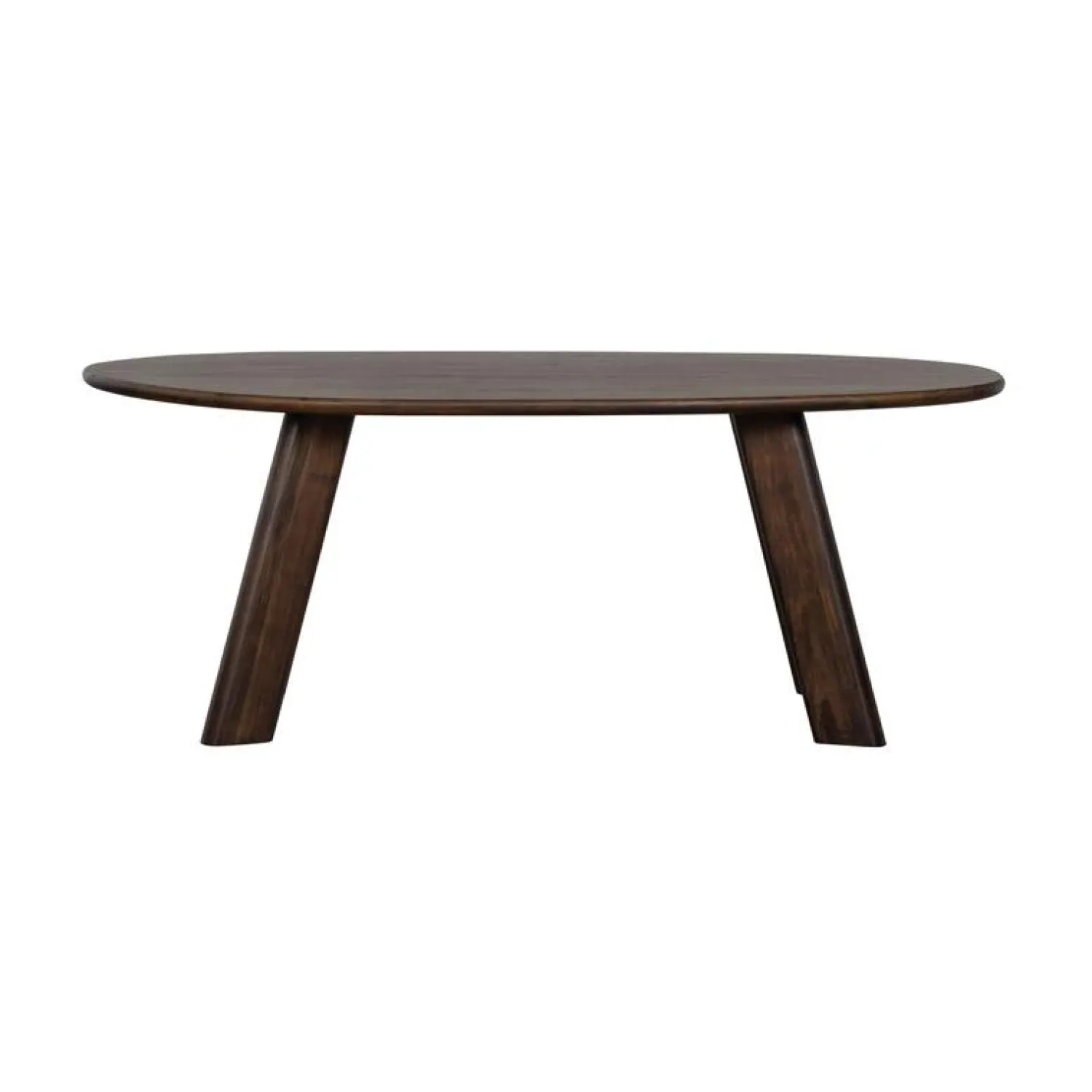 WOOOD Eettafels|Roundly Eettafel organisch Mangohout Walnoot 200cm