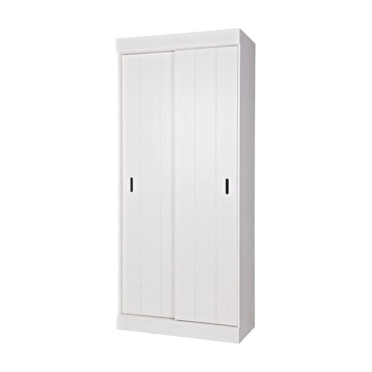 WOOOD Industriele Kasten|Kledingkasten|Row Kledingkast Wit Dennenhout 85cm