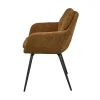 WOOOD Eetkamerstoelen|Runa Eetkamerstoel Chenille Karamel