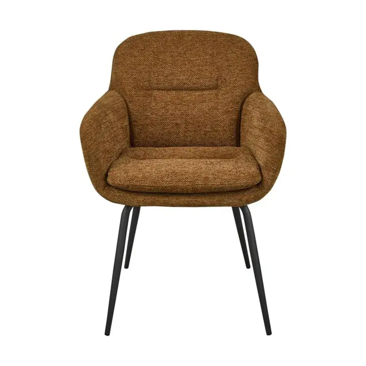 WOOOD Eetkamerstoelen|Runa Eetkamerstoel Chenille Karamel