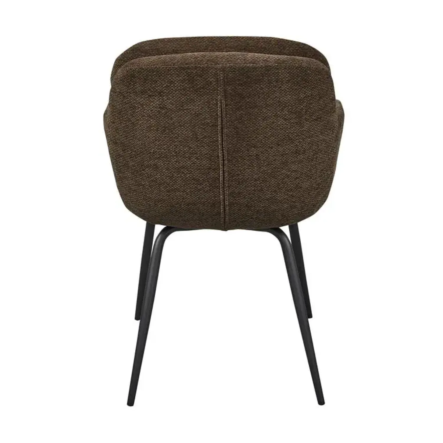 WOOOD Eetkamerstoelen|Runa Eetkamerstoel Chenille Warmbruin