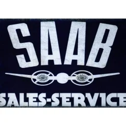 Cavetown Metalen Borden|Saab Service - metalen bord