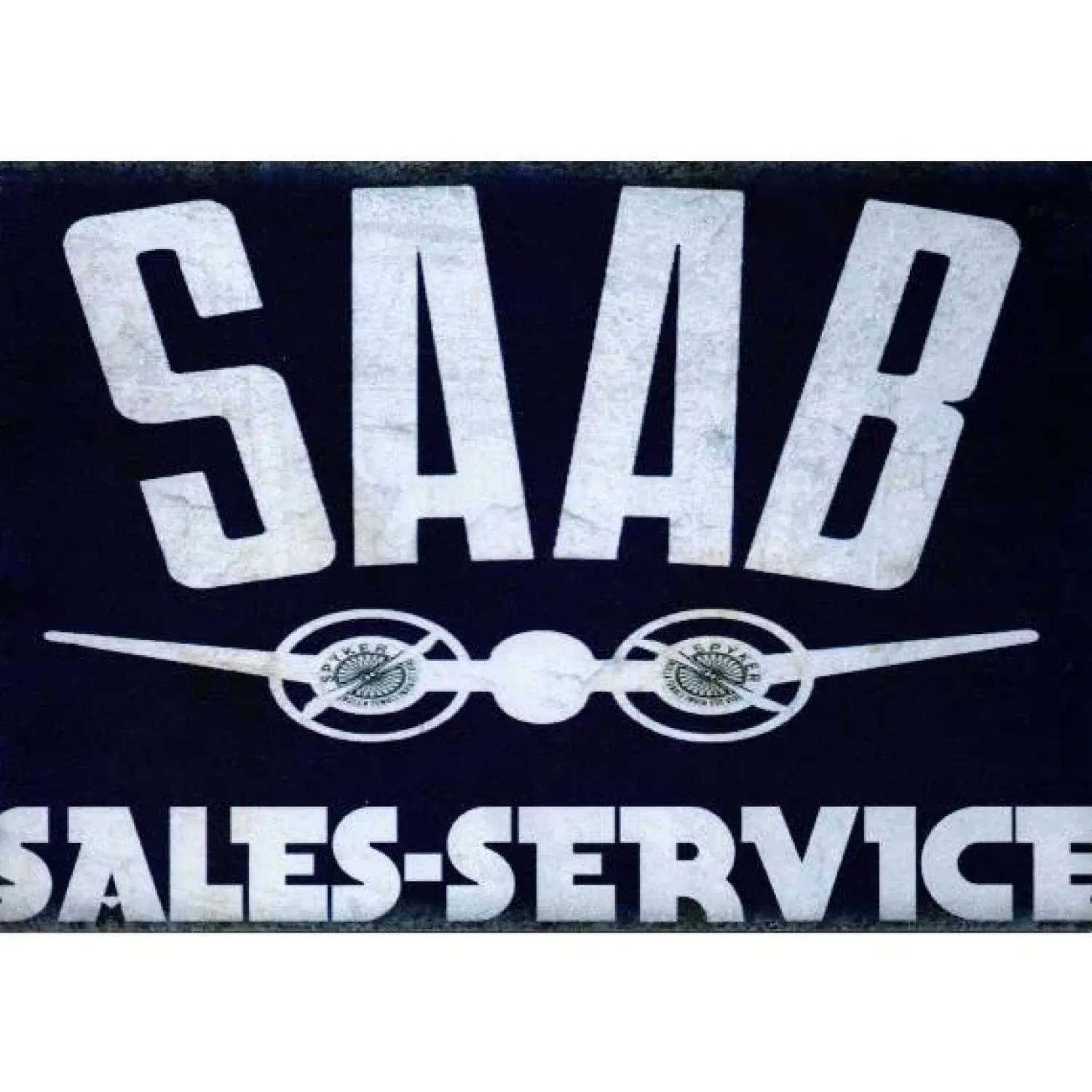 Cavetown Metalen Borden|Saab Service - metalen bord