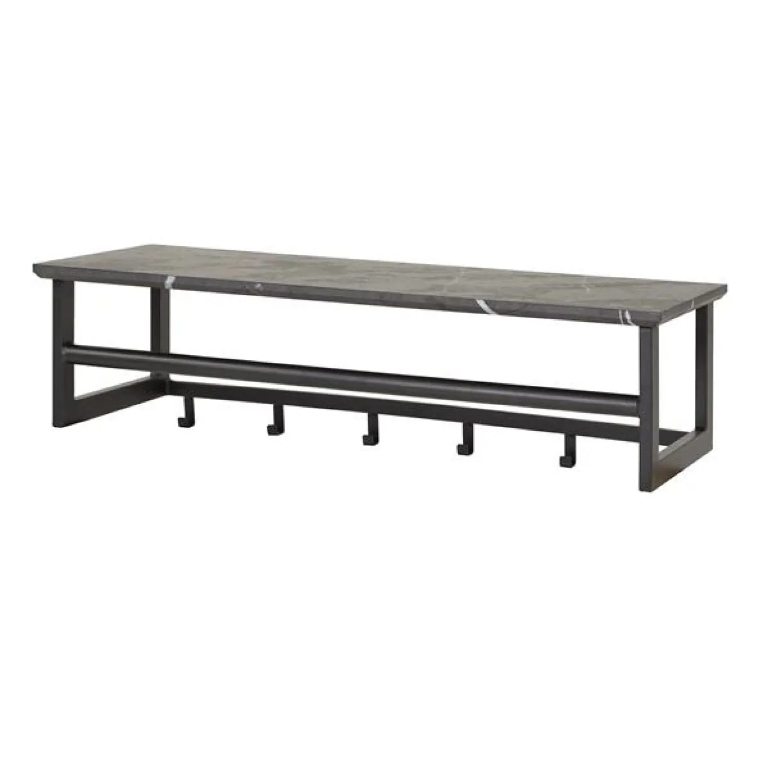 Kalfort Kapstokken|Sabina Kapstok 6 haaks zwart 80cm
