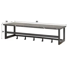Kalfort Kapstokken|Sabina Kapstok 6 haaks zwart 80cm