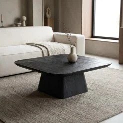 Eleonora Salontafels|Salontafel Aron vierkant 80×80 zwart